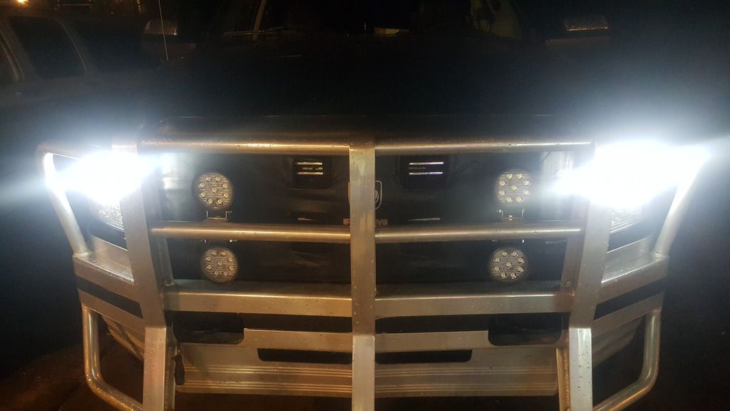 LED Light bar in bumper between tow hooks Cummins Diesel Forum